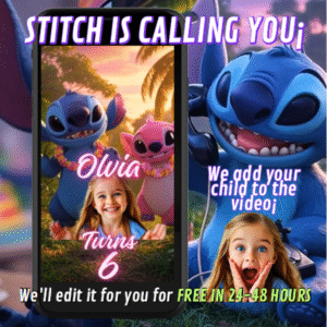 Stitch Birthday Invitation