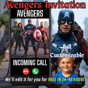 avengers birthday invitation
