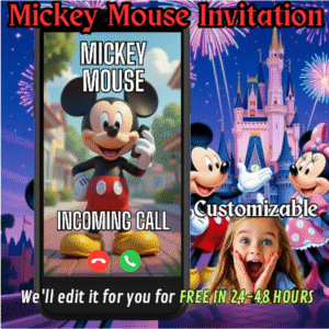 mickey mouse birthday invitation