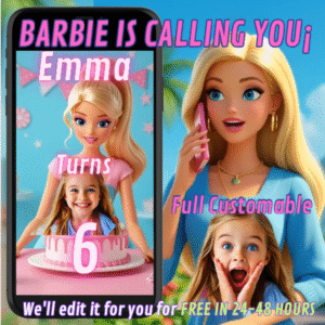 barbie birthday invitation