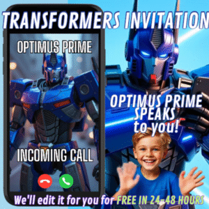 transformers birthday invitation