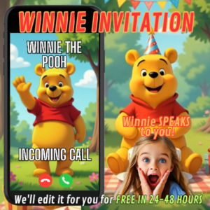 winnie the pooh birthday invitation