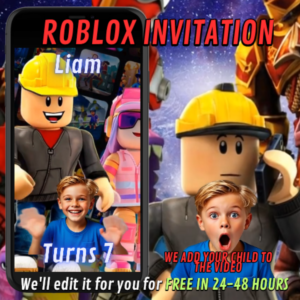 roblox birthday invitation