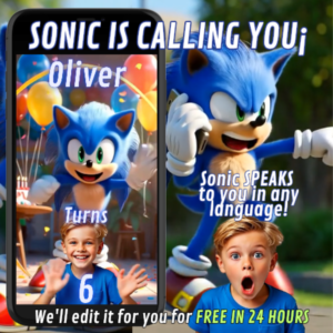 Sonic birthday invitation