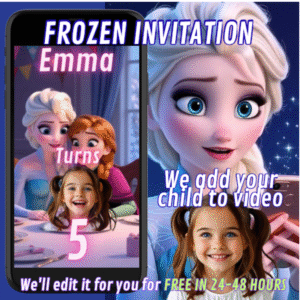 frozen birthday invitation
