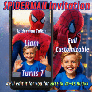 spiderman birthday invitation