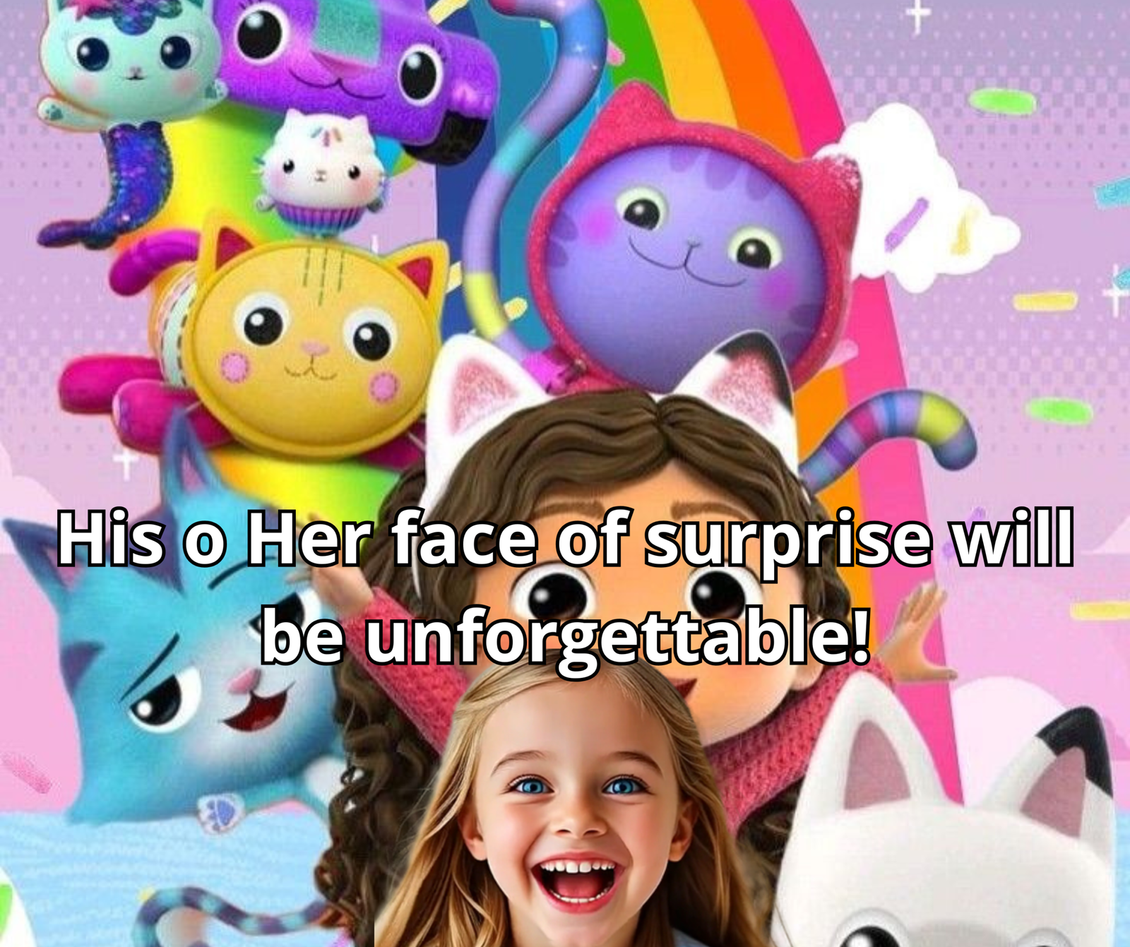 gabbydollhouse birthday invitation