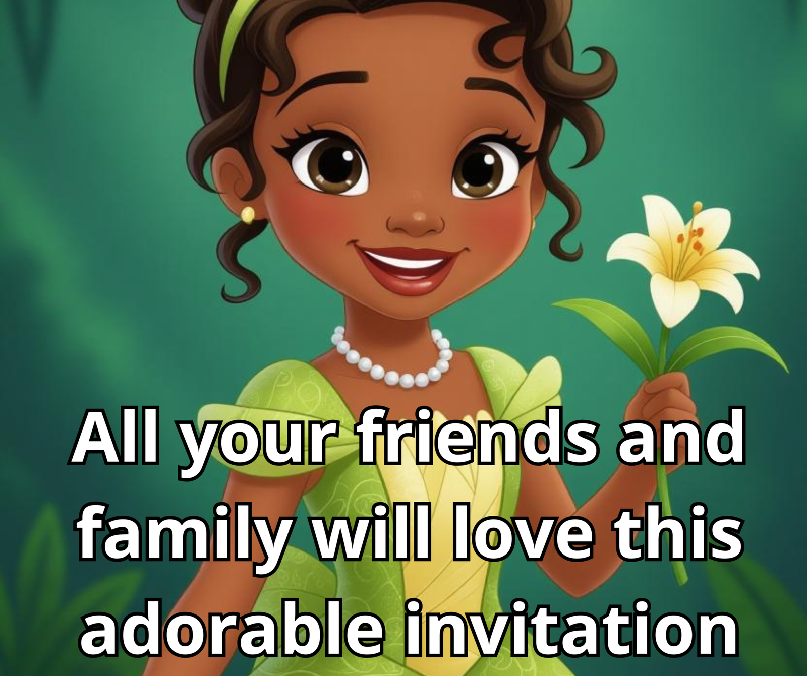tiana gender reveal invitation